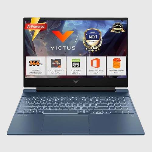 HP Victus SmartChoice Gaming Laptop | Ryzen 7 7445HS | RTX 3050 6GB | 16GB DDR5 | 512GB SSD | 15.6″ FHD 144Hz | Windows 11 | Brand New